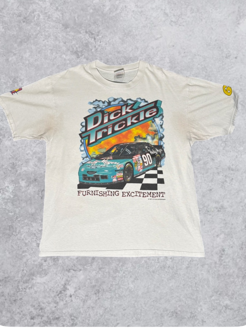 Vintage 1997 Dick Trickle NASCAR T-Shirt - Size Large 90’s Racing Tee